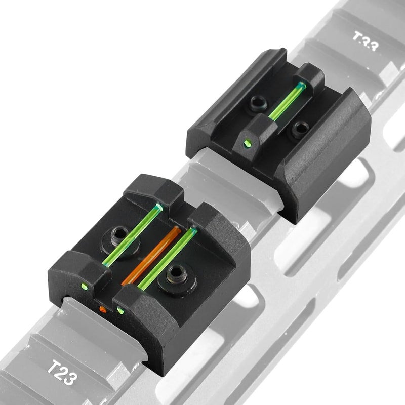 TPRCOL Low Baseline Fiber Optic Sight Front and Rear Sight - Image 1